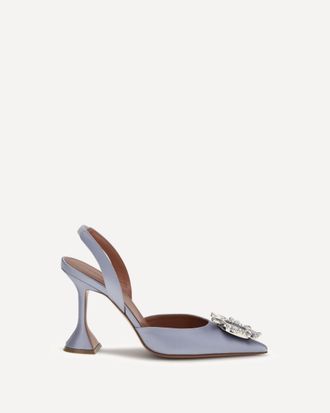 Amina Muaddi D&eacute;collet&eacute; slingback Begum Woman 36.5
