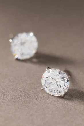 Shashi Round Crystal Stud Earrings