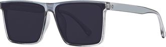 Generic Mens Outdoor Sunglasses Vacation Commuter Women Driving Sun Glasses(Grey)