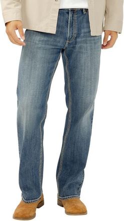 Silver Jeans Co Zac Relaxed Fit Straight Leg Jeans in New Wave at Nordstrom, Size 31 X 34