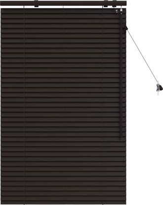 vidaXL Persiana Veneciana Marr&oacute;n Oscuro 70 X 130 Cm 35 Mm Vidaxl