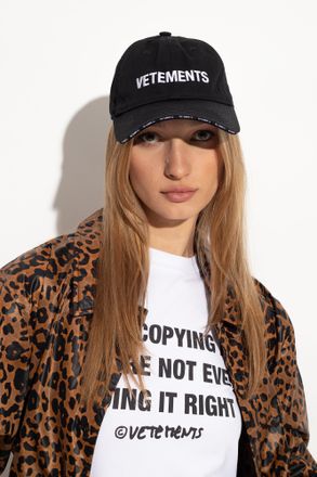 VETEMENTS Baseball Cap, Unisex, Black