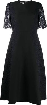 Valentino Garavani Lace Sleeve Dress