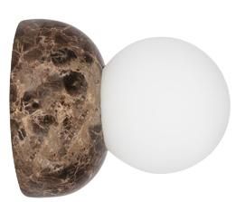 Globen Lighting Wand- und Deckenlampe Torrano - brauner Marmor