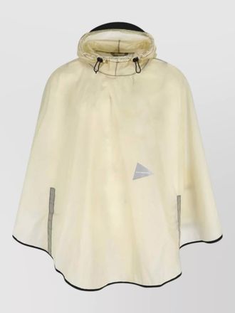 And Wander hooded water resistant lightweight coat design