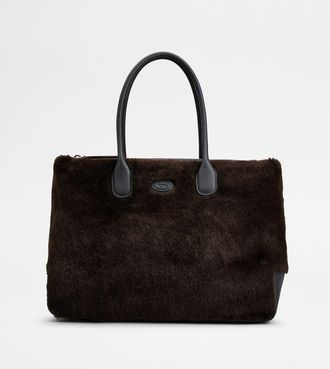 Tod's Tods Di Bag in Sheepskin Large