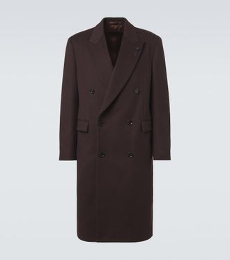 Lardini Double-breasted wool coat