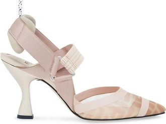 Fendi Pink Logo Pumps