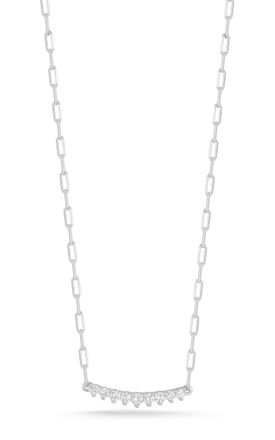 Glaze Jewelry Sterling Silver Small Bar Necklace