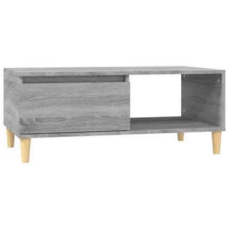 vidaXL Vidaxl - Mesa De Centro Madera Contrachapada Gris Sonoma 90x50x36,5 Cm