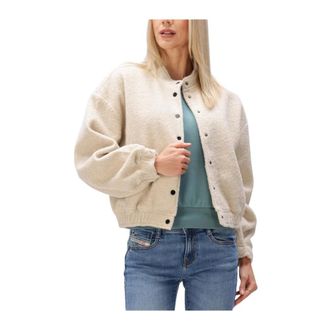 Minus Dames Jassen Msjenia Short Jacket - Dames - Truien - Beige - Maat: M Poliester