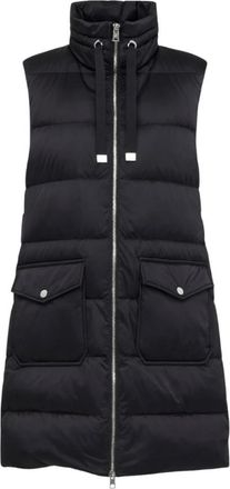 Liu Jo Lange Gewatteerde Bodywarmer - Dames - Bodywarmers - Zwart - XS - Nylon - Jassen