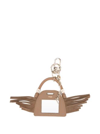 Maje tassel mirror keyring - Brown