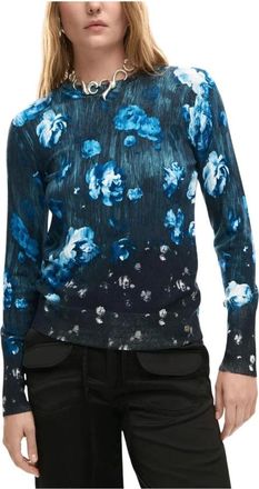 Desigual Knitted Kleedjes - Dames - Ronde hals truien - Zwart - XS - Truien & Vesten