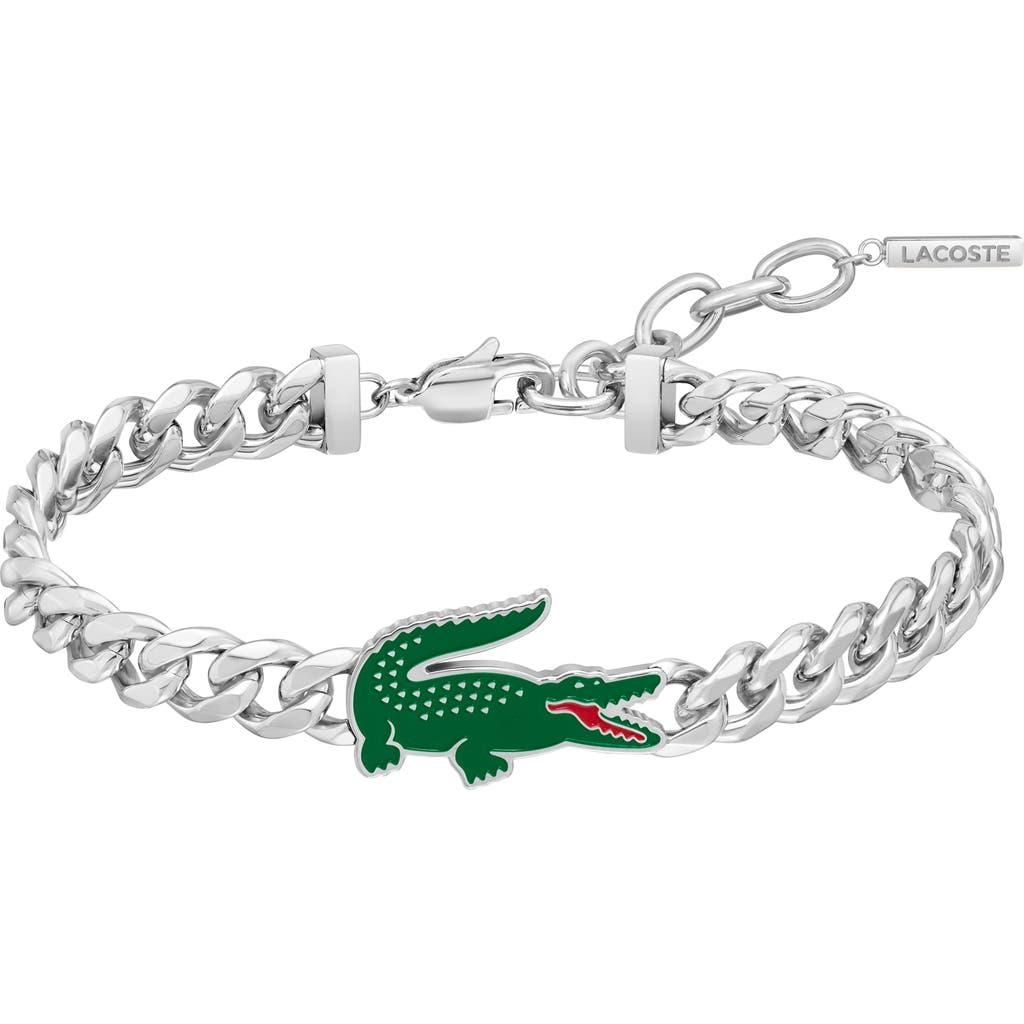 Lacoste Mens Metropole Bracelet in Silver at Nordstrom from