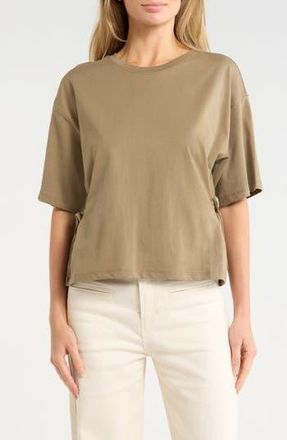 Habitual Side Tie T-Shirt in Covert Green at Nordstrom Rack, Size X-Small