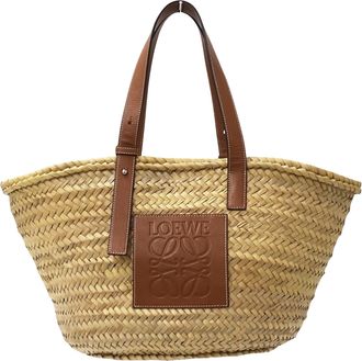 Loewe Beige Brown Leather Basket Handbag Tote Bag (Pre-Owned)