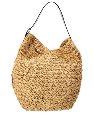 Toteme Toteme Straw & Leather Tote