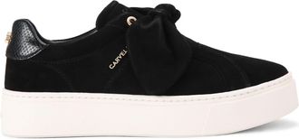 Carvela Womens Suede Chiara Bow Sneaker Sneakers - Black - Size UK 7