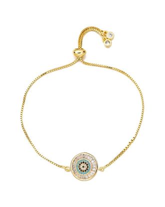 Eyecandy LA Eye Candy La Luxe Collection 18K Plated Cz Morocco Eye Bracelet
