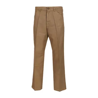 Original Vintage Heren, Jeans, Bruin, Maat: M Katoen