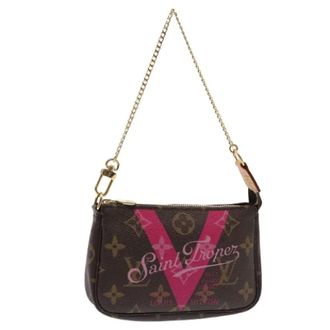Louis Vuitton Pre-owned Mini Bags, female, Brown, Size: ONE SIZE Pre-owned Canvas Mini Bag