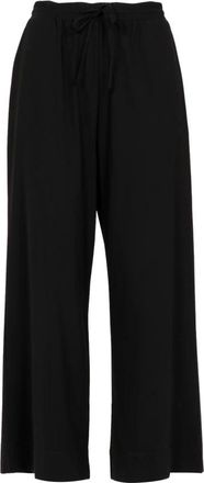 Max Mara Wijde broek - Dames - Wijde Broeken - Zwart - XL - Broeken