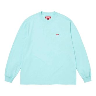SUPREME SS26 Small Box L/S T-Shirt Cyan SUP-SS26-017-CYAN