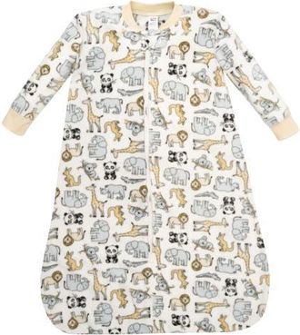 Hudson Baby Fleece Long Sleeve Sleeping Bag (baby) in Kangaroo Neutral at Nordstrom, Size Xx-Large