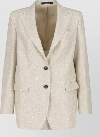 Tagliatore jacket notch lapel buttoned cuffs front pockets