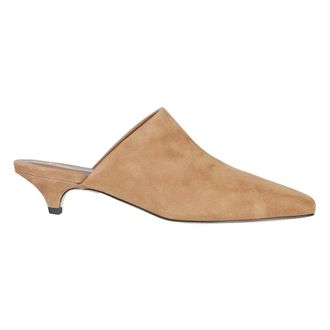 Giampaolo Viozzi Heeled Mules, female, Beige, Size: 7 1/2 US Nappa