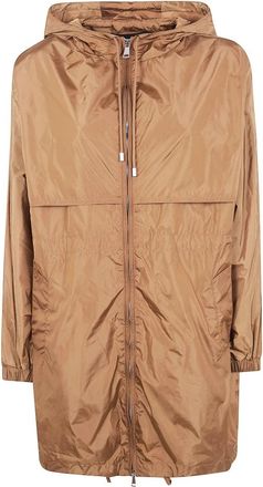 Semicouture Nylon Parka - Dames - Parka Jassen - Bruin - M - Nylon - Jassen