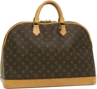 Louis Vuitton Pre-owned Alma Voyage MM Handtas - Dames - Vintage Handtas - Bruin - ONE Size - Leer - Vintage