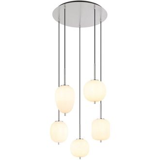 Globo Lighting Lámpara colgante - Blacky i - blanco - vidrio - ø 58cm - - Globo