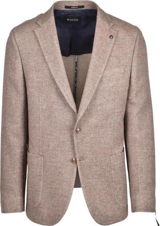 Digel Giacca Stondata - Heren - Blazers - Bruin - XL - Katoen - Jassen