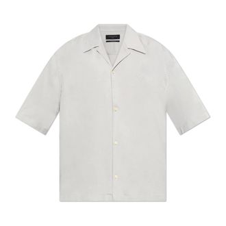 AllSaints Shirt Rialto - Heren - Korte mouwen Overhemden - Grijs - XL - Overhemden