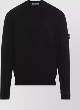 Stone Island cotton-blend regular-fit crew-neck jumper