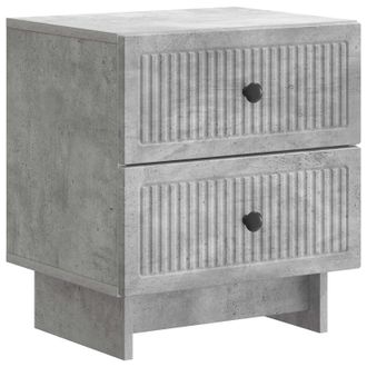 vidaXL Armario De Noche Con Caj&oacute;n Gris Hormig&oacute;n 43 X 34,5 X 47,5 Cm Vidaxl