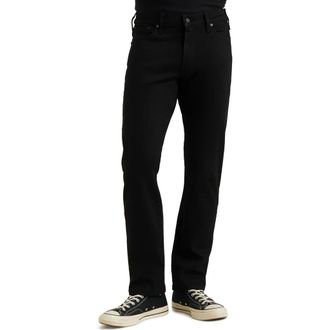 Lucky Brand 363 Advanced Stretch Straight Leg Jeans in Black Rinse at Nordstrom Rack, Size 31 X 34
