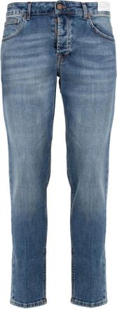 Michael Coal Heren, Jeans, Blauw, Maat: W38 Leer