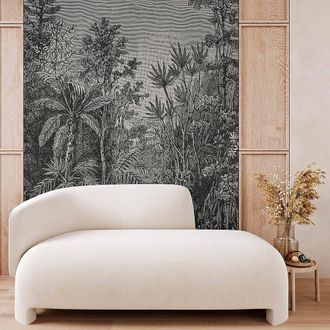 Superfresco Easy Archive Jungle Black & White Print To Order 3m x 2.8m Mural