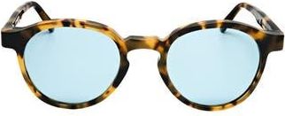 Retro Superfuture 56mm Round Sunglasses in Tortoise at Nordstrom Rack