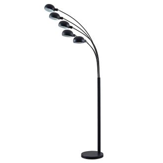 Lindby L&aacute;mpara De Pie jewa En Negro Metal - Lindby
