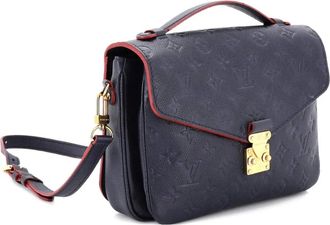Louis Vuitton Pochette Metis Monogram Empreinte Leather crossbody bag - Blu