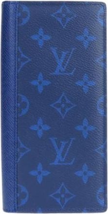 Louis Vuitton Pre-owned Wallets, male, Blue, Size: ONE SIZE Pre-owned Vintage Long wallet (bi-fold)
