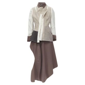 Comme Des Gar&ccedil;ons Comme des Garcons patchwork inside out jacket skirt