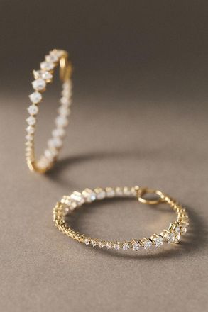 Nadri Leah Statement Hoop Earrings