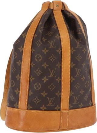 Louis Vuitton Randonnee Monogram Canvas Brown Canvas Backpack Bag (Pre-Owned)