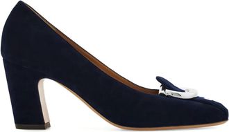 Ferragamo Pumps Gancio con tacco largo 70mm - Blu
