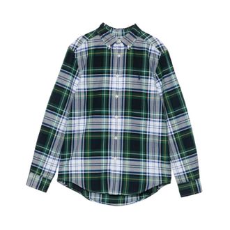 Polo Ralph Lauren Gestreepte Katoenen Overhemd - Heren - Casual Overhemden - Groen - XL - Katoen - Overhemden